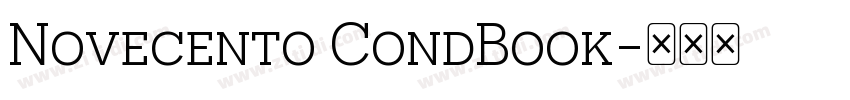 Novecento CondBook字体转换